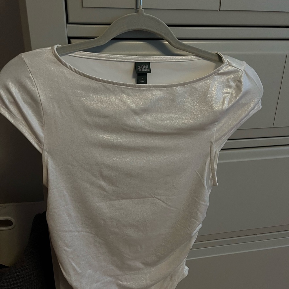 Wild Fable Cream Fitted Blouse